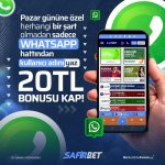 safirbet whatsapp bonusu